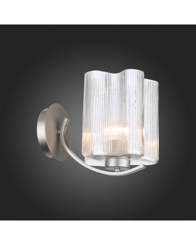 SL117.101.01 Бра ST-Luce Серебристый/Прозрачный E27 1*60W ONDE-foto5