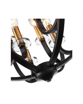 SL1013.423.06 Светильник подвесной ST-Luce Черный, Золото/Черный E14 6*40W PIANETTA-foto11