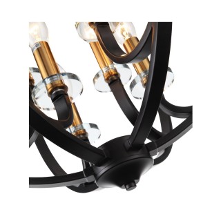 SL1013.423.06 Светильник подвесной ST-Luce Черный, Золото/Черный E14 6*40W PIANETTA-foto11