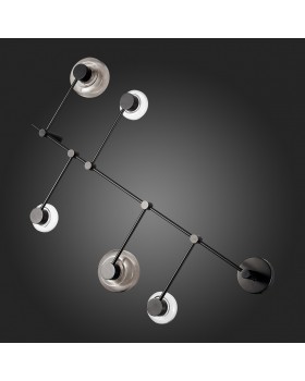 SL6005.401.05 Светильник настенно-потолочный ST-Luce Черный/Дымчатый, Прозрачный LED 5*3W 3000K Vallo-foto6