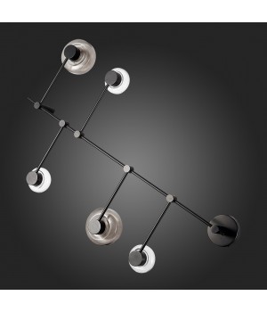 SL6005.401.05 Светильник настенно-потолочный ST-Luce Черный/Дымчатый, Прозрачный LED 5*3W 3000K Vallo-foto6