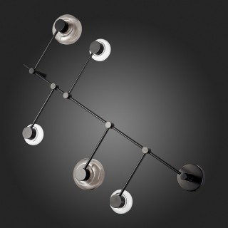 SL6005.401.05 Светильник настенно-потолочный ST-Luce Черный/Дымчатый, Прозрачный LED 5*3W 3000K Vallo-foto6