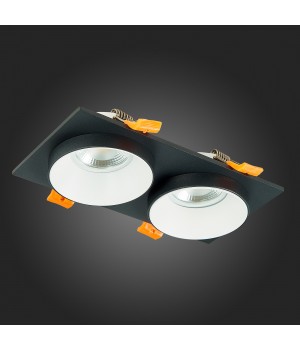 ST206.428.02 Св-к встр. Черный GU10 2*50W IP20 L175xW92xH38 220V Без ламп CHOMIA-foto8