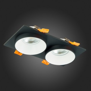 ST206.428.02 Св-к встр. Черный GU10 2*50W  IP20 L175xW92xH38 220V Без ламп CHOMIA-foto8