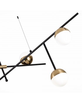 SL1507.422.06 Люстра потолочная ST-Luce Черный/Белый, Золотистый G9 6*5W 4000K ALBERO-foto3