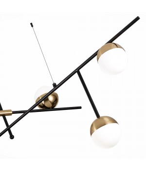 SL1507.422.06 Люстра потолочная ST-Luce Черный/Белый, Золотистый G9 6*5W 4000K ALBERO-foto3