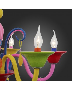 SL672.963.06 Люстра подвесная ST-Luce Разноцветный/Разноцветный E14 6*40W DELIZIA-foto3