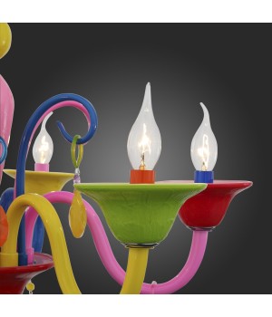 SL672.963.06 Люстра подвесная ST-Luce Разноцветный/Разноцветный E14 6*40W DELIZIA-foto3