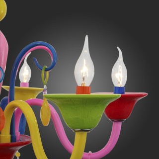 SL672.963.06 Люстра подвесная ST-Luce Разноцветный/Разноцветный E14 6*40W DELIZIA-foto3