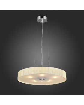 SL357.503.05 Светильник подвесной ST-Luce Хром/Слоновая Кость E27 5*40W RONDELLA-foto6