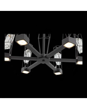 SL815.303.06 Люстра подвесная ST-Luce Серый графит/Серый графит, Прозрачный LED 6*8W 4000K PROGETTO-foto6