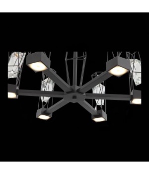 SL815.303.06 Люстра подвесная ST-Luce Серый графит/Серый графит, Прозрачный LED 6*8W 4000K PROGETTO-foto6