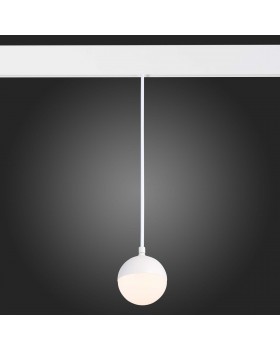 ST358.533.07 Магнитный трековый светильник подвесной белый LED 1*7W 3000K 520Lm Ra>80 120° IP20 D90xH90 48V PIBOLE-foto5