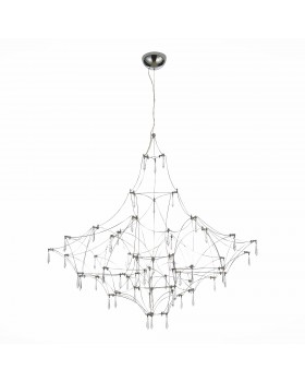 SL797.113.114 Люстра подвесная ST-Luce Хром, Прозрачный LED 114*0,45W 3000K GRAVETTA-foto2