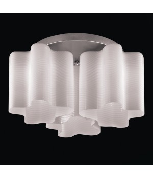 SL117.502.03 Люстра потолочная ST-Luce Серебристый/Белый с полосками E27 3*60W ONDE-foto2