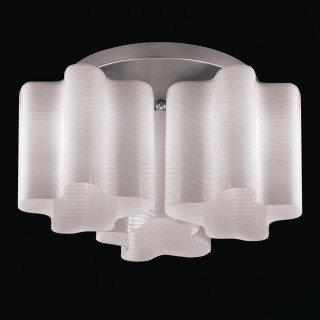 SL117.502.03 Люстра потолочная ST-Luce Серебристый/Белый с полосками E27 3*60W ONDE-foto2