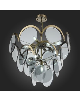 SL1161.373.09 Люстра подвесная ST-Luce Бронза/Дымчатый E14 9*60W FAZIA-foto5