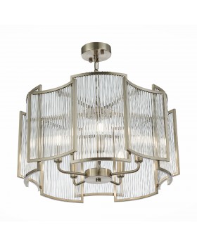 SL1234.103.05 Люстра подвесная ST-Luce Никель/Прозрачный, Никель E14 5*60W Cosenza-foto3