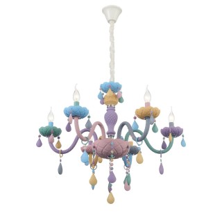 SL1700.783.06 Люстра подвесная ST-Luce Разноцветный E14 6*40W FIATA-foto2