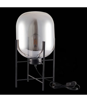 SL1050.704.01 Прикроватная лампа ST-Luce Черный/Дымчатый E27 1*40W BURASCA-foto4