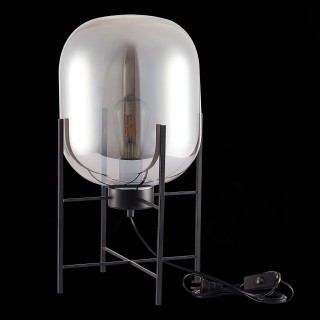 SL1050.704.01 Прикроватная лампа ST-Luce Черный/Дымчатый E27 1*40W BURASCA-foto4