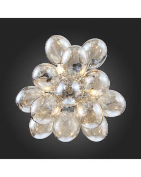 SL432.202.06 Люстра потолочная ST-Luce Хром/Коньячный G9 6*5W SOSPIRO-foto3