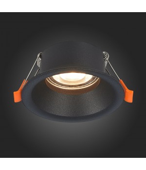 ST201.408.01 Св-к встр. Мат. черный GU10 1*50W D89xH40 220V Без ламп NOBARRA-foto7