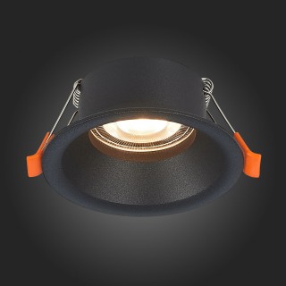 ST201.408.01 Св-к встр. Мат. черный GU10 1*50W  D89xH40 220V Без ламп NOBARRA-foto7