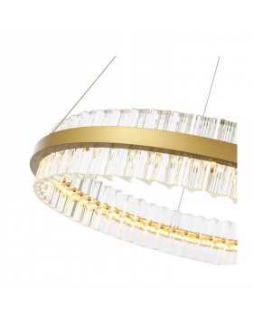 SL383.213.01 Светильник подвесной ST-Luce Матовое золото/Прозрачный LED 1*44W 3000K CHERIO-foto2