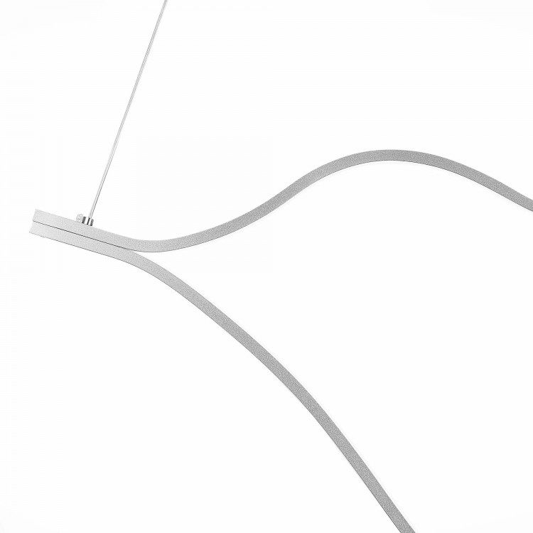 SL6106.103.45 Светильник подвесной ST-Luce Никель/Белый LED 1*45W 4000K Cortile