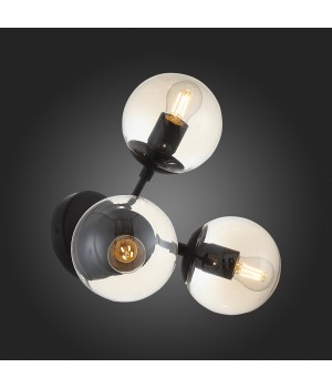 SL549.411.03 Бра ST-Luce Черный/Янтарный E27 3*40W STAMPO-foto9