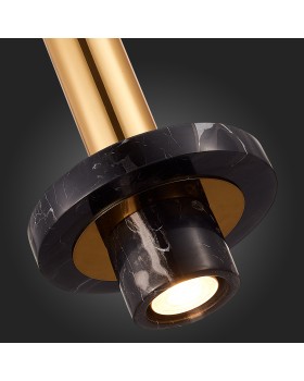 SL1210.403.01 Светильник подвесной ST-Luce Золотистый/Черный GU10 1*5W PIETRA-foto3