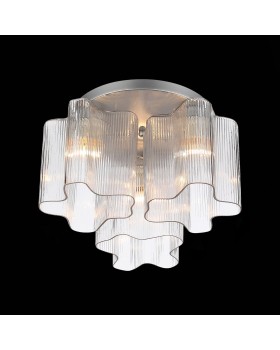 SL117.102.03 Люстра потолочная ST-Luce Серебристый/Прозрачный E27 3*60W ONDE-foto8