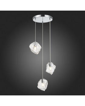 SL1175.103.03 Светильник подвесной ST-Luce хром/прозрачный E14 3*40W Portici-foto7