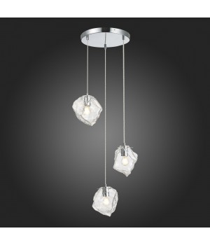 SL1175.103.03 Светильник подвесной ST-Luce хром/прозрачный E14 3*40W Portici-foto7