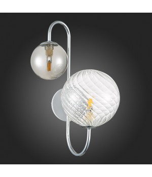 SL1124.101.02 Бра ST-Luce Хром/Дымчатый, Прозрачный G9 2*5W VINETTO-foto4