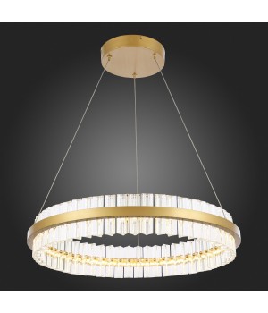 SL383.213.01 Светильник подвесной ST-Luce Матовое золото/Прозрачный LED 1*44W 3000K CHERIO-foto5