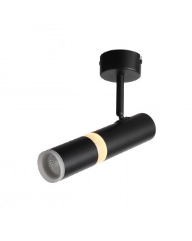 ST106.402.08 Светильник потолочный Черный LED 1*8W 3000K 624Lm Ra>80 D50xH165 170-240V ESCOPIO-foto11