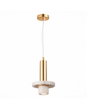 SL1210.503.01 Светильник подвесной ST-Luce Золотистый/Белый GU10 1*5W PIETRA