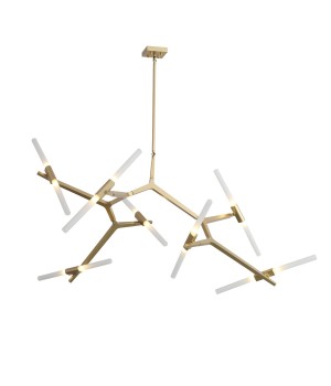 SL947.202.14 Люстра потолочная ST-Luce Золотистый/Белый G9 14*5W LACONICITA-foto2