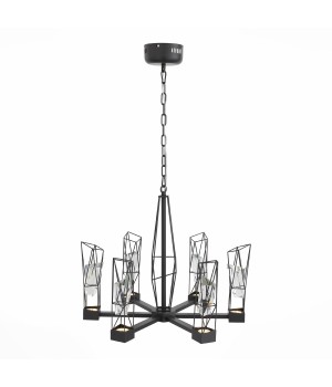 SL815.303.06 Люстра подвесная ST-Luce Серый графит/Серый графит, Прозрачный LED 6*8W 4000K PROGETTO-foto2