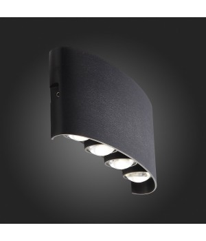 SL089.401.08 Светильник уличный настенный ST-Luce Черный кварцевый LED 8*1W 4000K BISELLO-foto5
