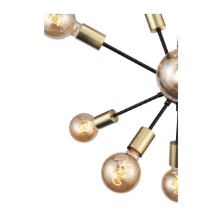 SL437.403.12 Люстра подвесная ST-Luce Черный, Золото E27 12*60W FOGLIONE-foto3