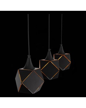 SL258.403.03 Люстра подвесная ST-Luce Черный/Черный, Золото E14 3*40W ENIGMA-foto6