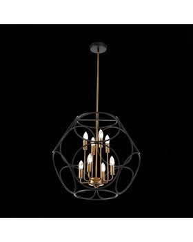 SL1012.423.08 Светильник подвесной ST-Luce Золотистый/Черный E14 8*40W CEZINO-foto10