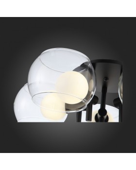 SL1483.402.05 Светильник потолочный ST-Luce Черный/Прозрачный, Белый G9 5*5W ELLETO-foto4