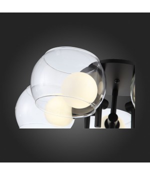 SL1483.402.05 Светильник потолочный ST-Luce Черный/Прозрачный, Белый G9 5*5W ELLETO-foto4