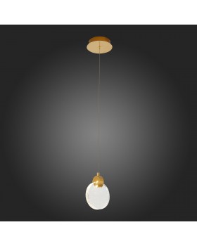 SL6104.203.01 Подвес ST-Luce Золотистый/Прозрачный,С пузырьками воздуха LED 1*3W 3000K Montecelio-foto5