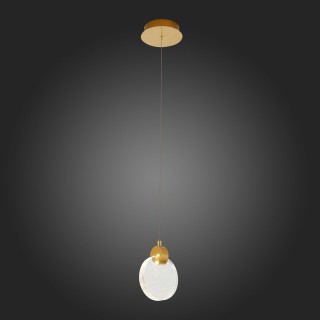 SL6104.203.01 Подвес ST-Luce Золотистый/Прозрачный,С пузырьками воздуха LED 1*3W 3000K Montecelio-foto5