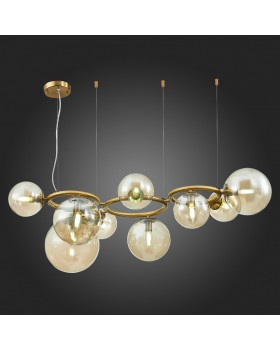 SL1162.303.09 Люстра подвесная ST-Luce Латунь/Коньячный E14 9*40W GORIZIA-foto5